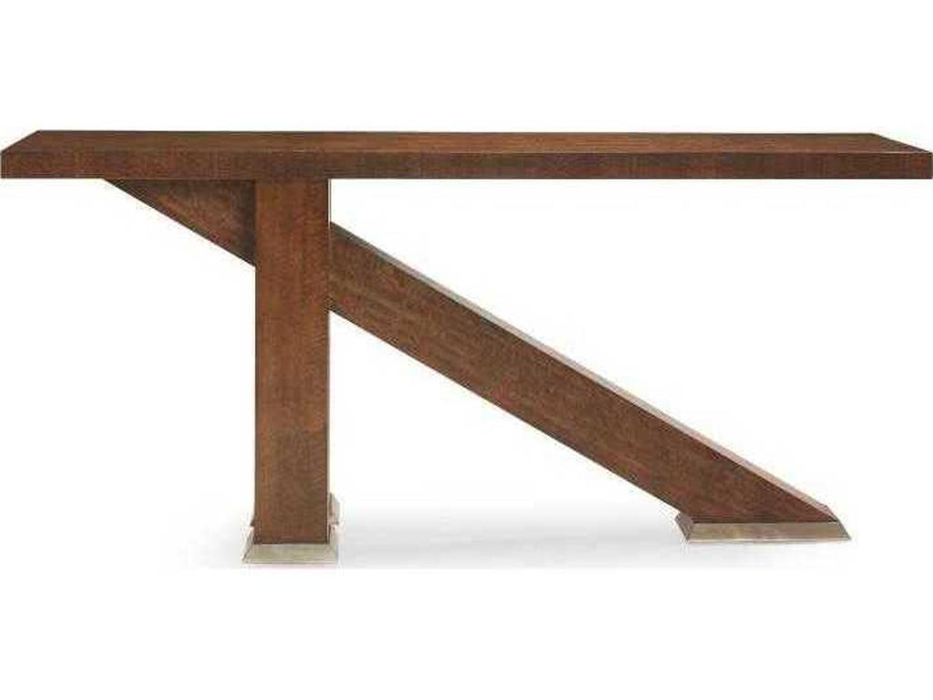 Omni Console Table in Sable with Eucalyptus Veneers