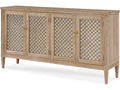 Maison 47 Mesh Front Sideboard in Blonde Cerused Finish
