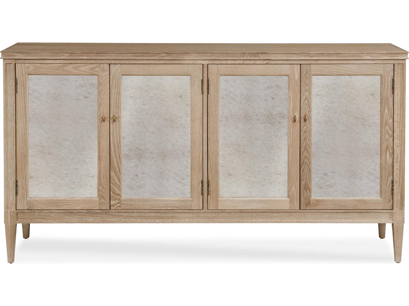 Maison '47 Mirror Front Sideboard in Blonde Cerused Oak
