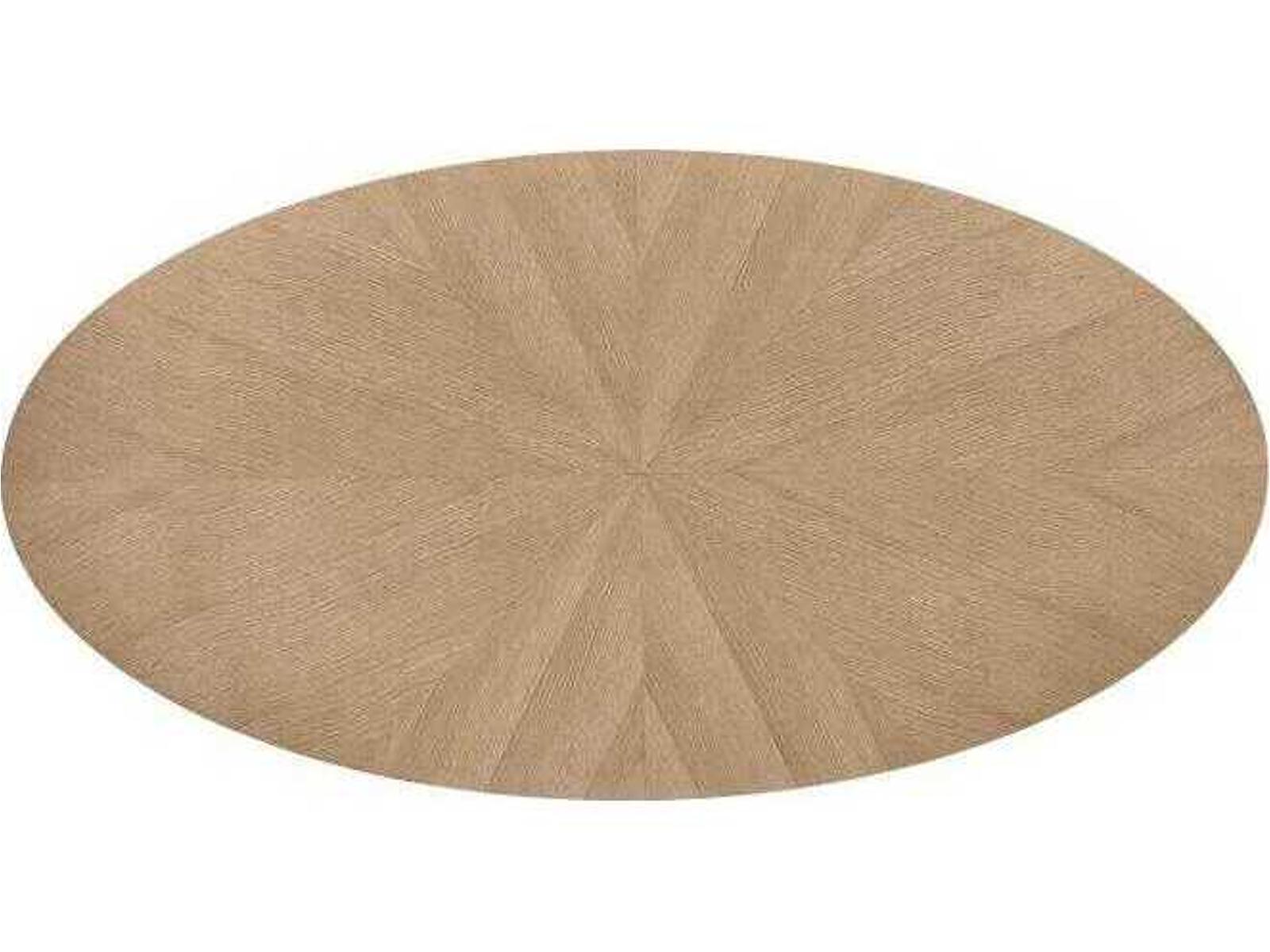 Maison 47 Oval Coffee Table Blonde Cerused