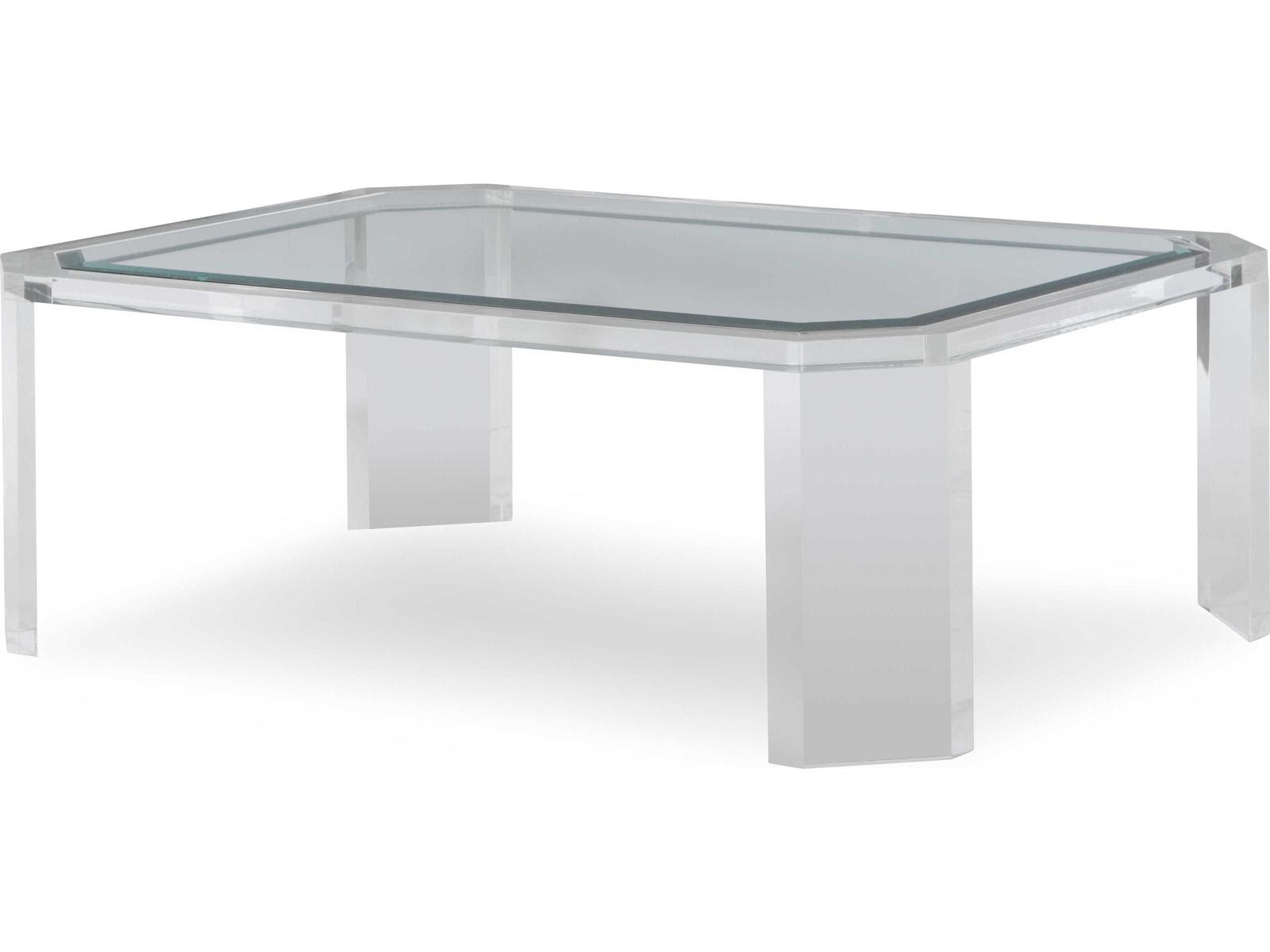 Thomas O'Brien Phoenix Rectangle Coffee Table with Glass Top
