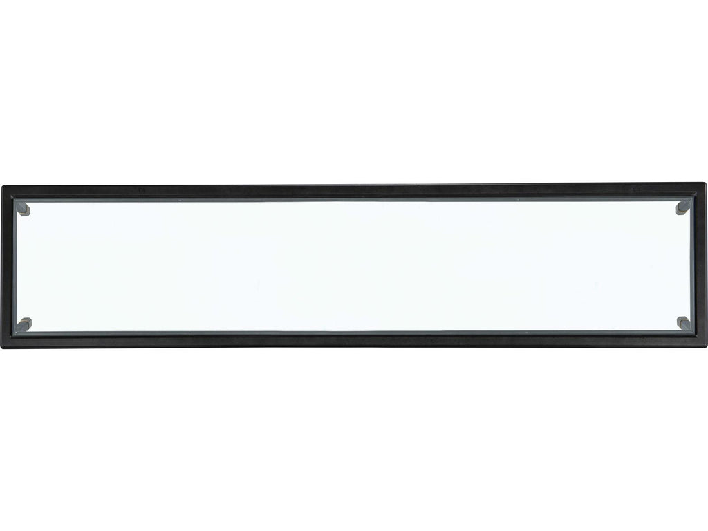 Thomas O'Brien Jennings Glass Console Table in Black and Gold