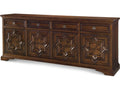 Casa Bella Carved Credenza Sierra Finish