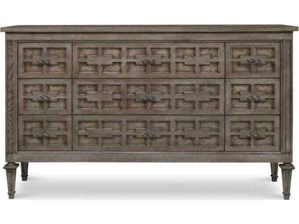 Casa Bella Burl Dresser in Timber Grey