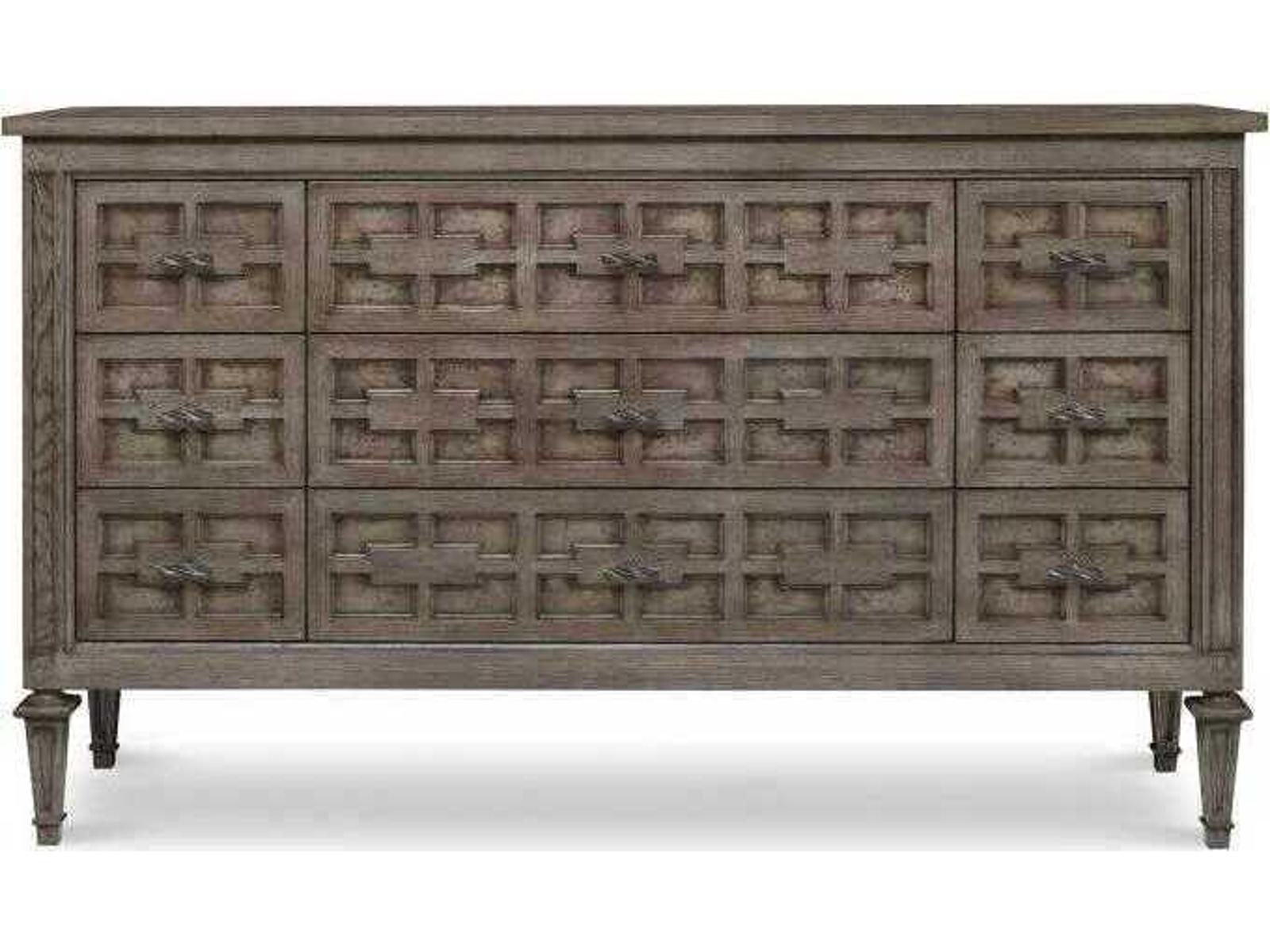 Casa Bella Burl Dresser in Timber Grey