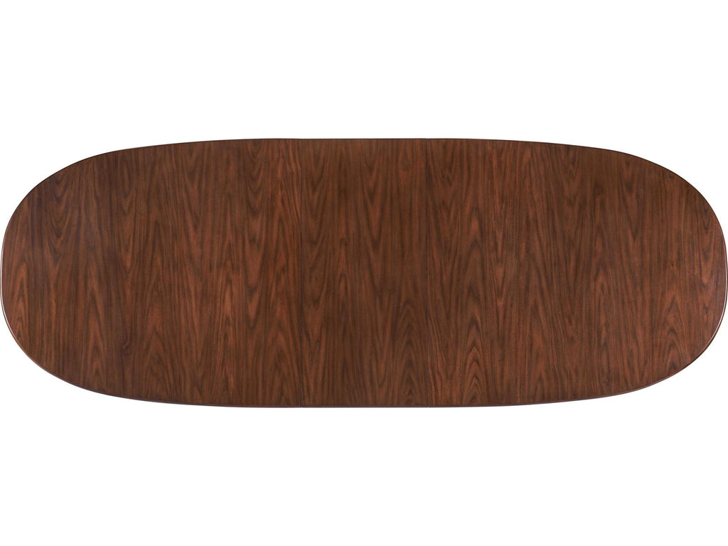 Quentin Oval Dining Table in Walnut with Extension Leaf