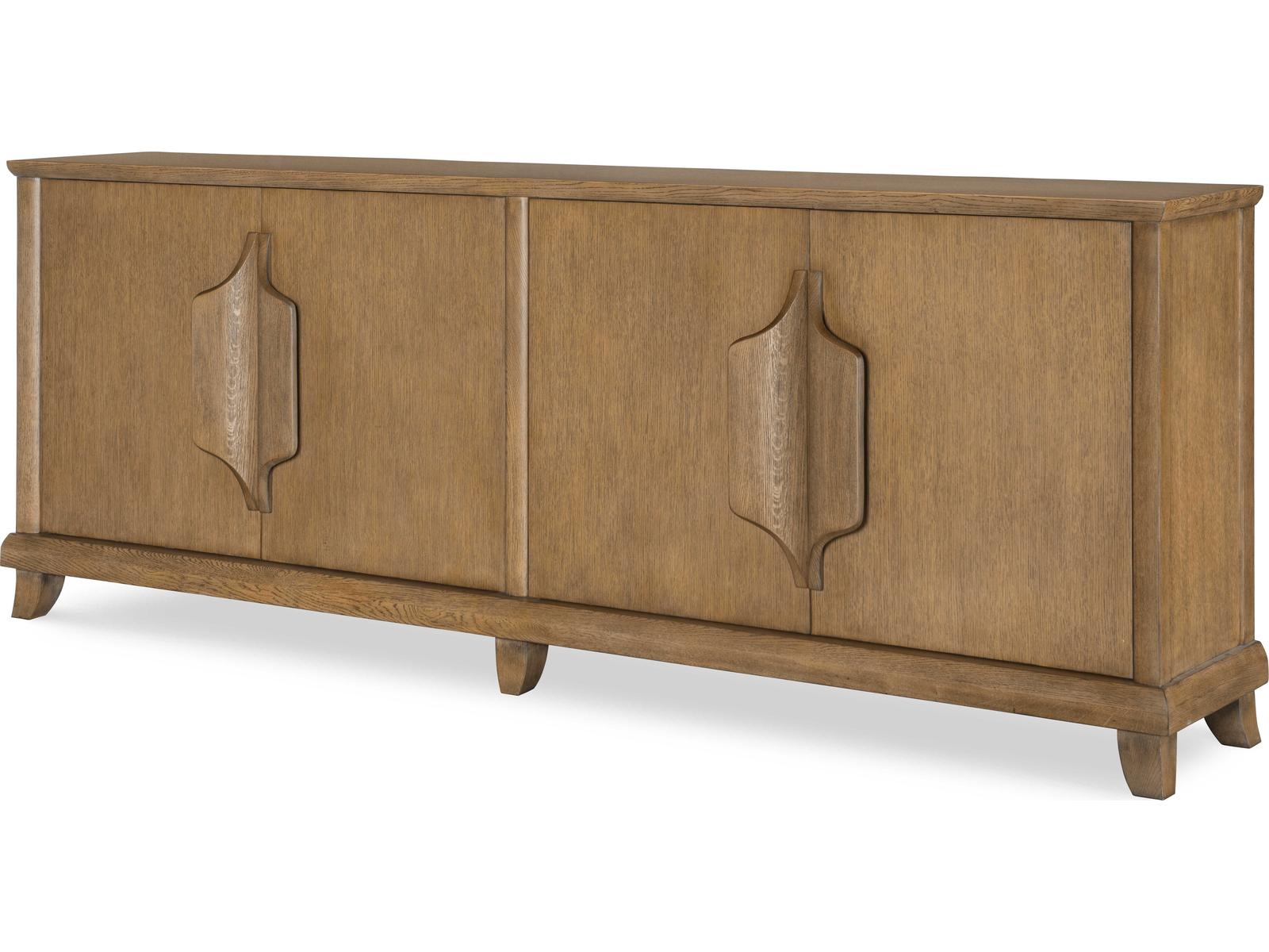 Cyrus Four Door Credenza in Natural Oak
