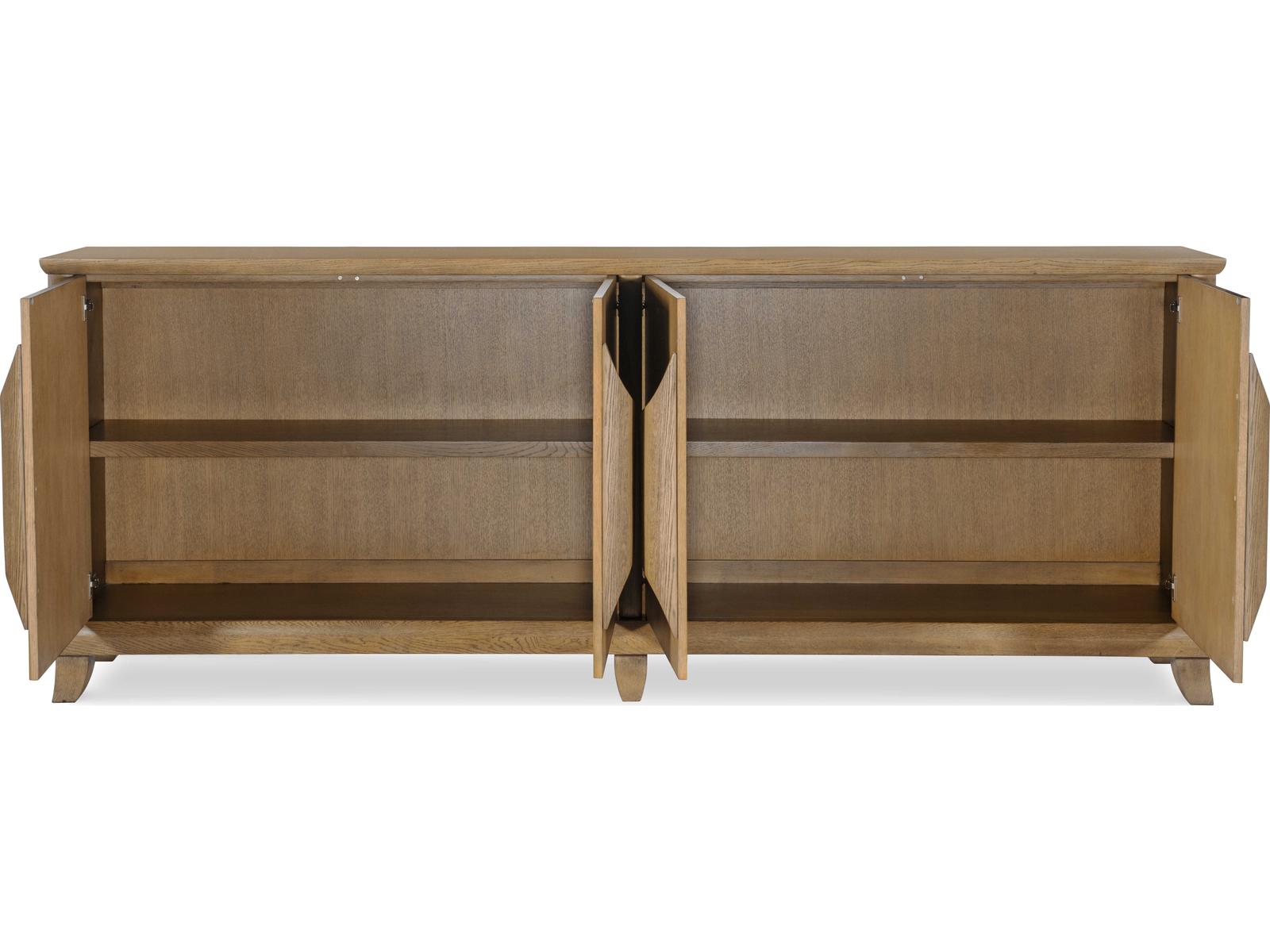 Cyrus Four Door Credenza in Natural Oak