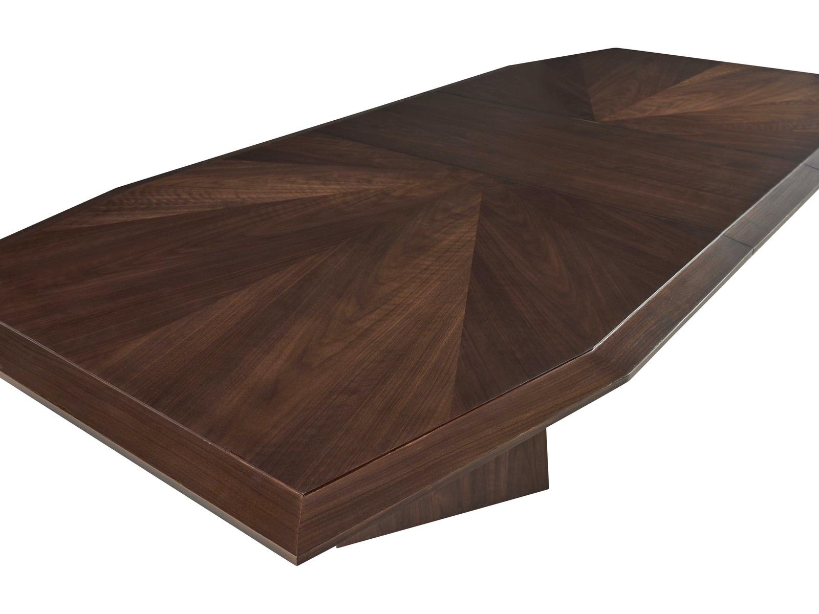 Compositions Rectangle Dining Table 88-Inch Walnut and Sycamore