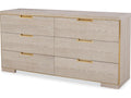 Cadence Six Drawer Dresser in Sand Cerused Oak