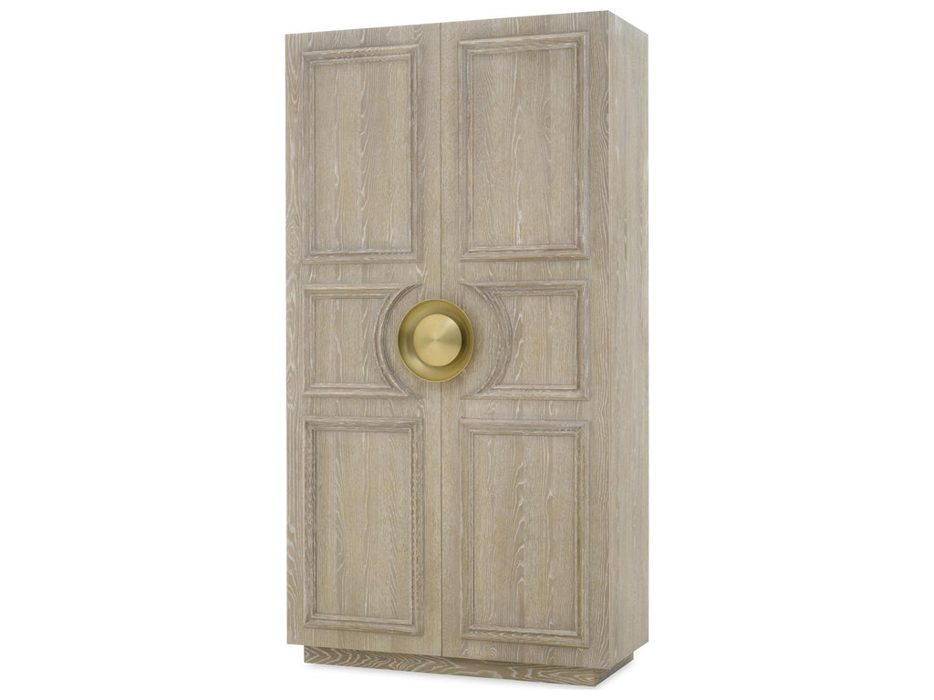 Cadence Wardrobe Armoire in Sand Cerused Oak