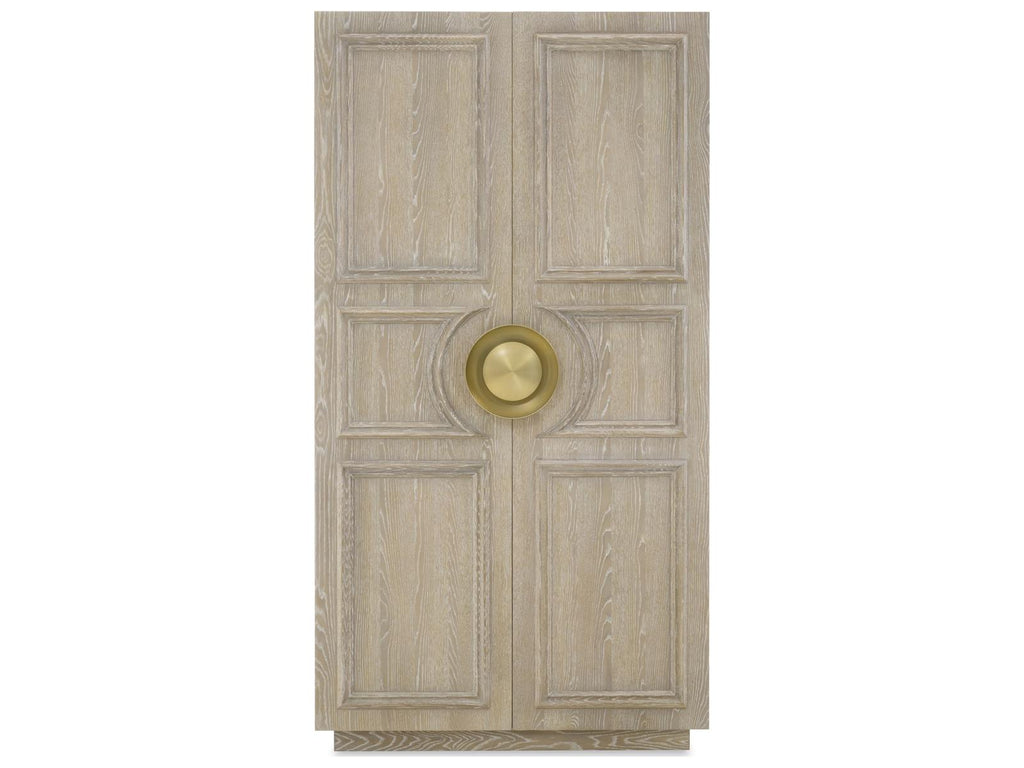 Cadence Wardrobe Armoire in Sand Cerused Oak