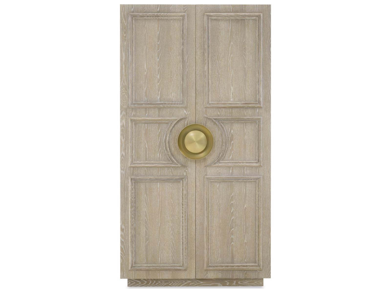 Cadence Wardrobe Armoire in Sand Cerused Oak