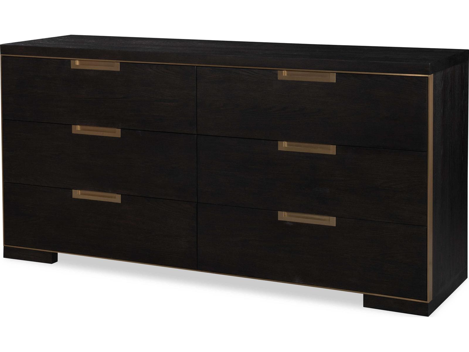 Cadence Six Drawer Dresser in Mocha Finish