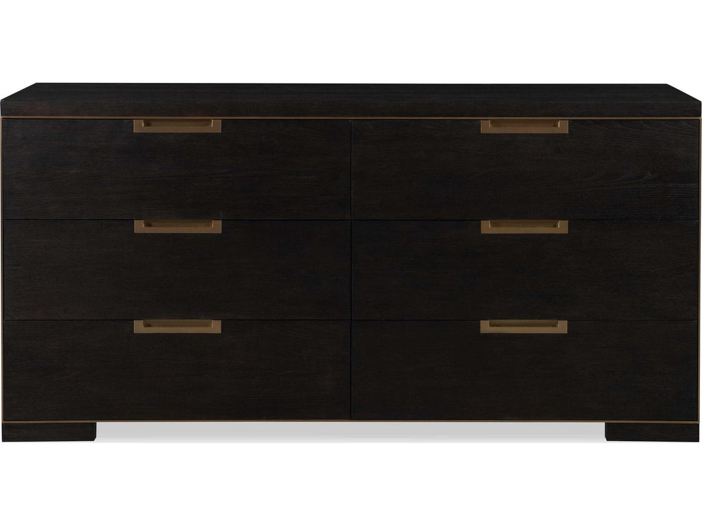 Cadence Six Drawer Dresser in Mocha Finish