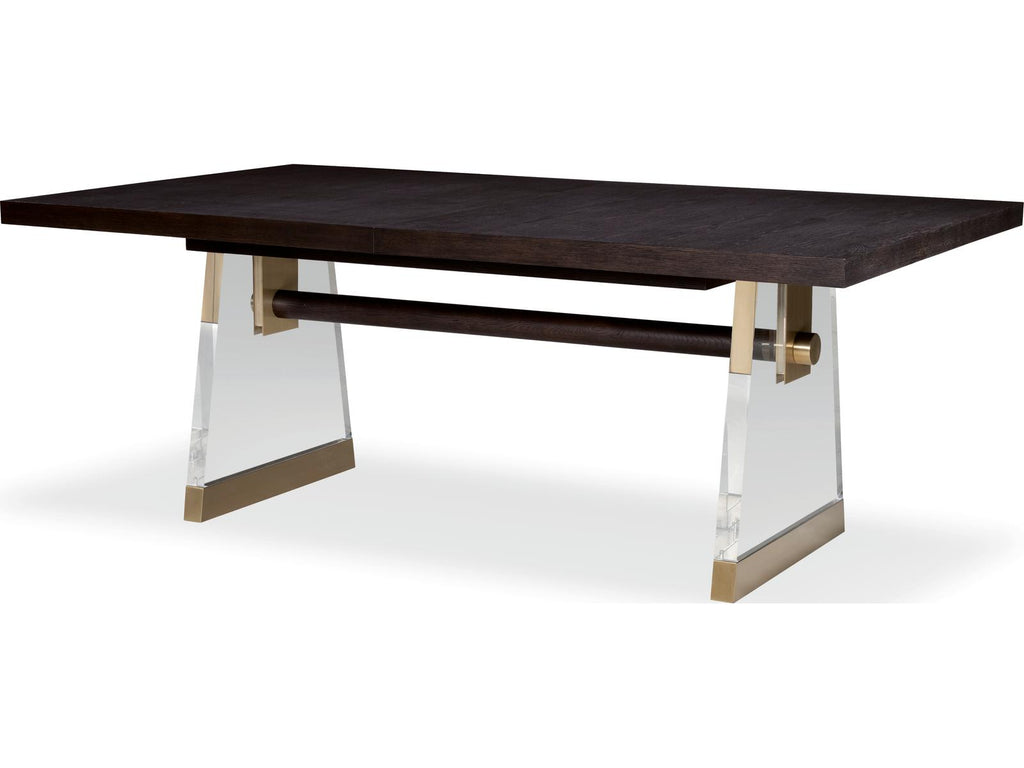 Cadence Rectangle Extendable Dining Table in Mocha Finish
