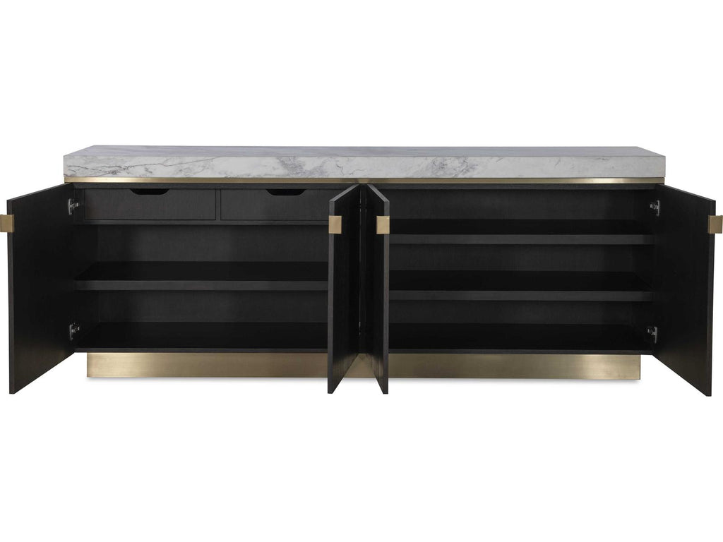 Cadence Credenza Mocha Oak and Marble
