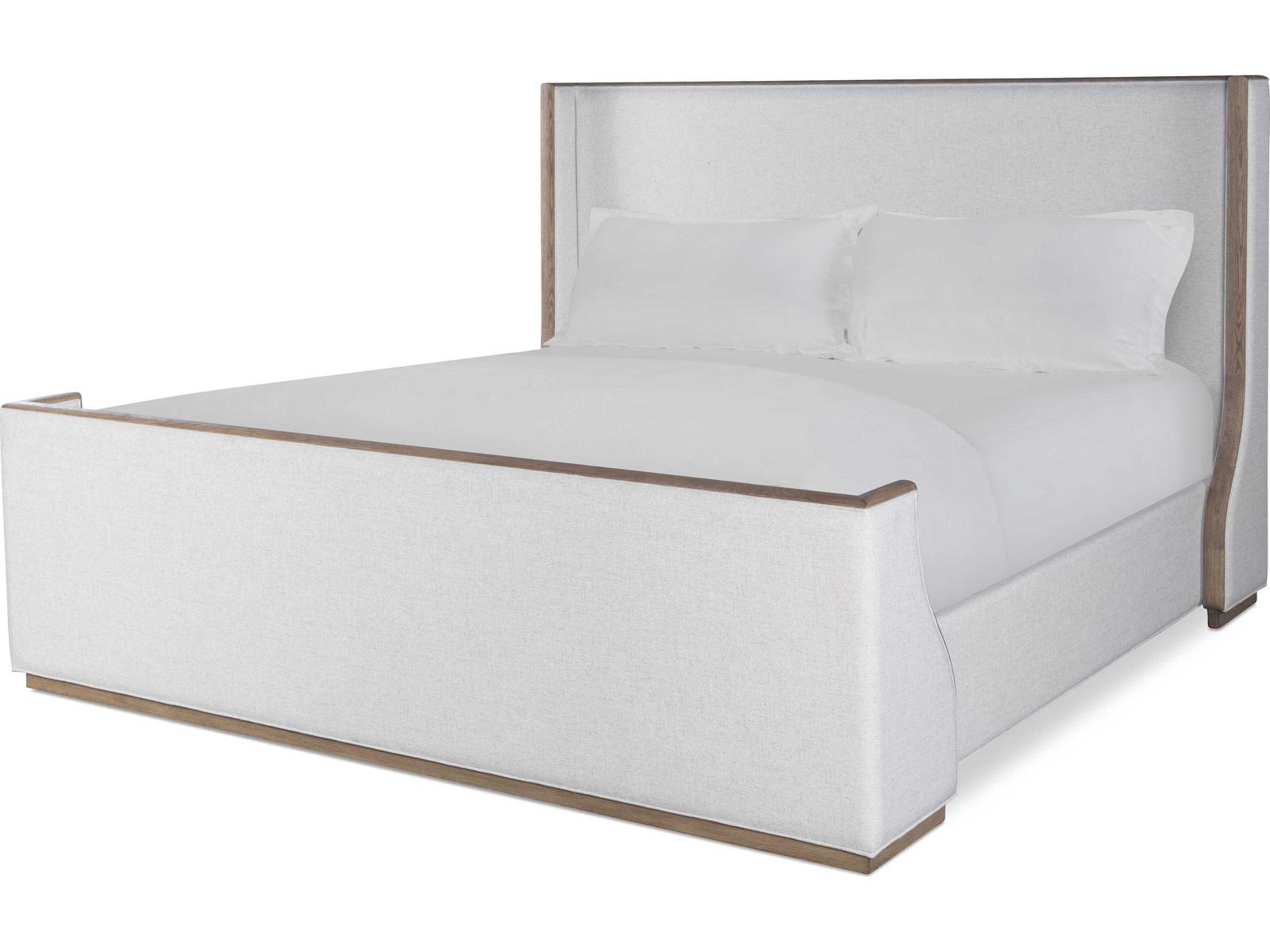Monterey Hawthorne Upholstered King Bed in Light White Oak