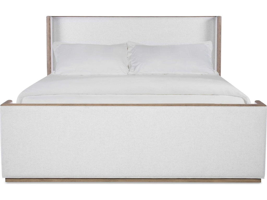 Monterey Hawthorne Upholstered King Bed in Light White Oak