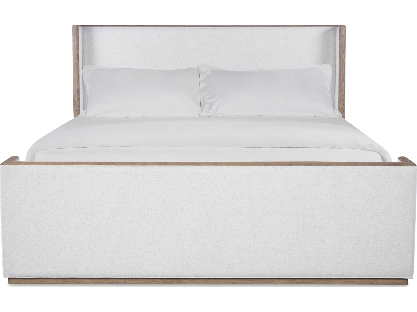 Monterey Hawthorne Upholstered King Bed in Light White Oak
