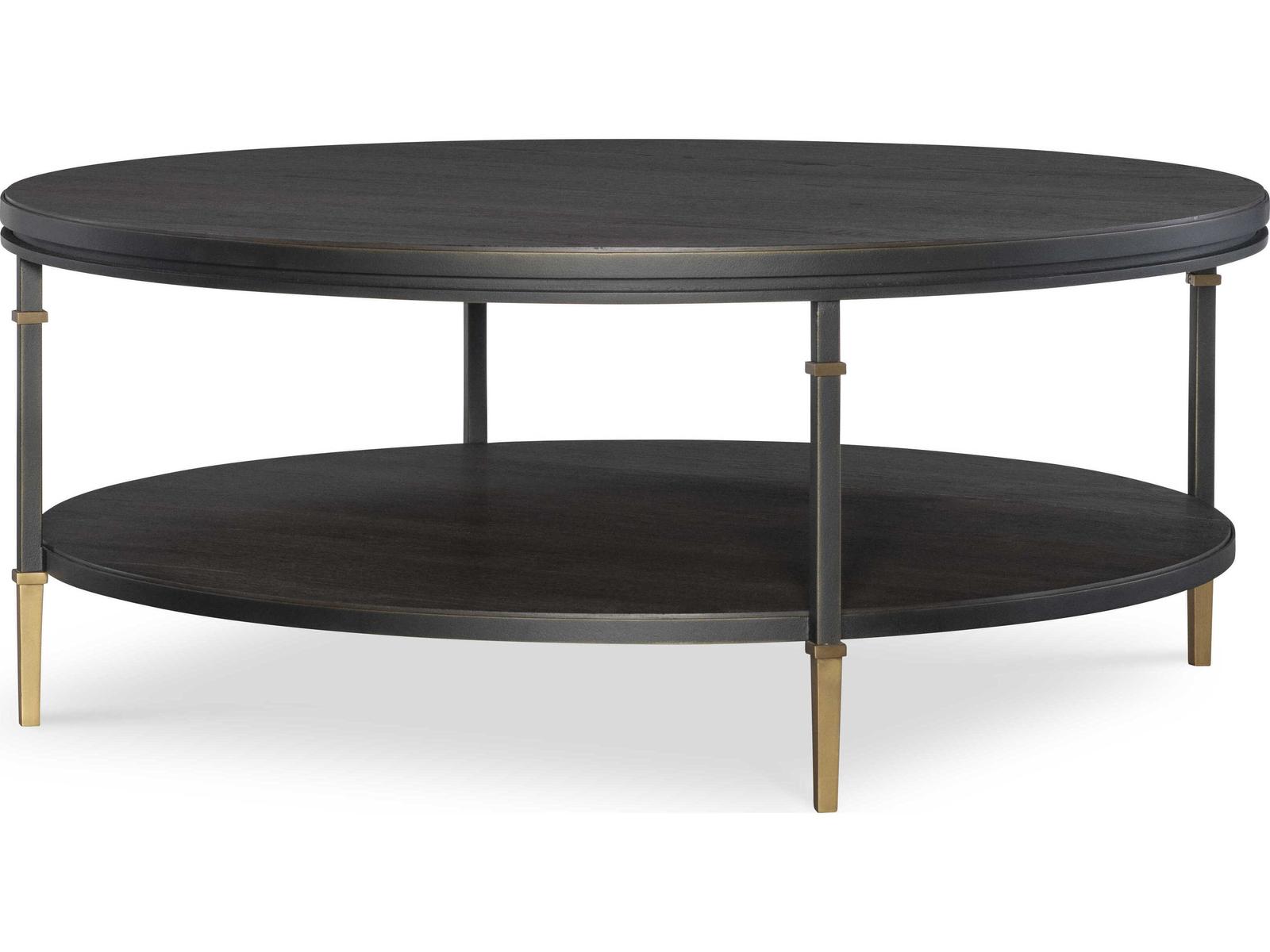 Monterey Round Wood Coffee Table Hawthorne Dark