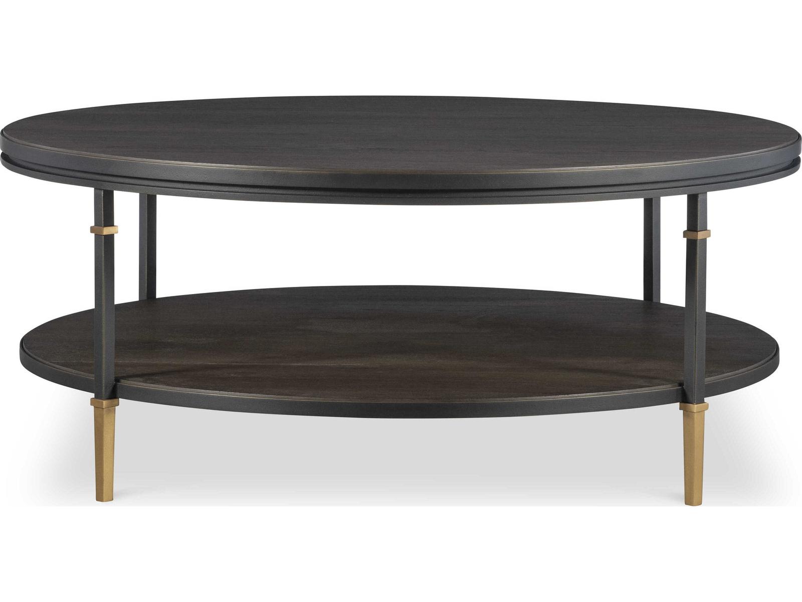 Monterey Round Wood Coffee Table Hawthorne Dark