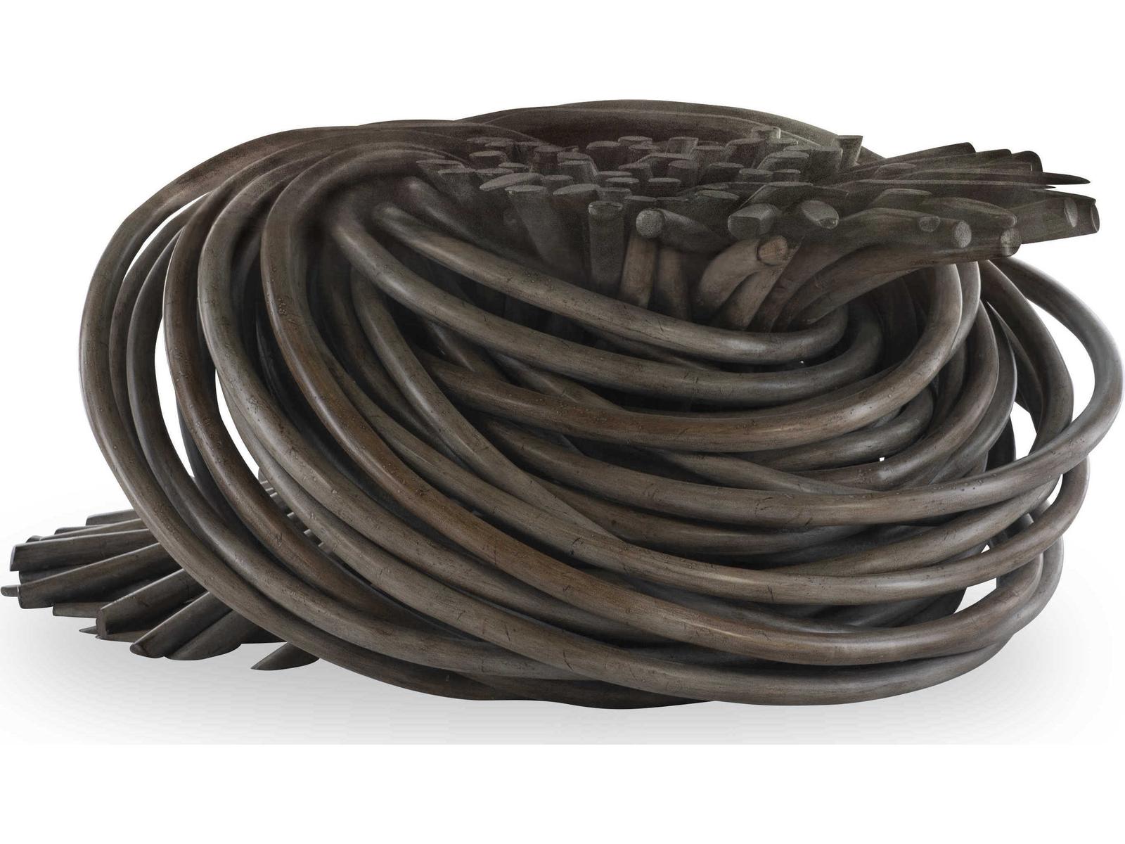 Curate Round Glass Grey Coffee Table
