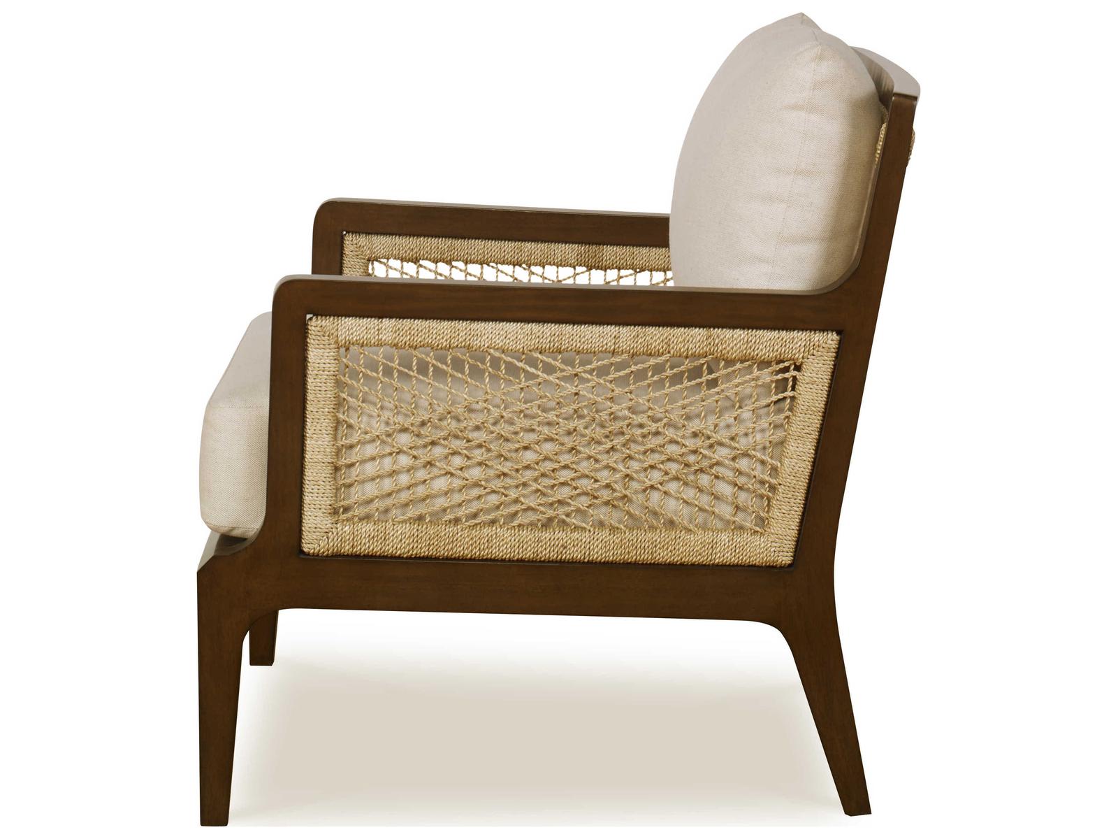 Curate Brown Fabric Accent Chair