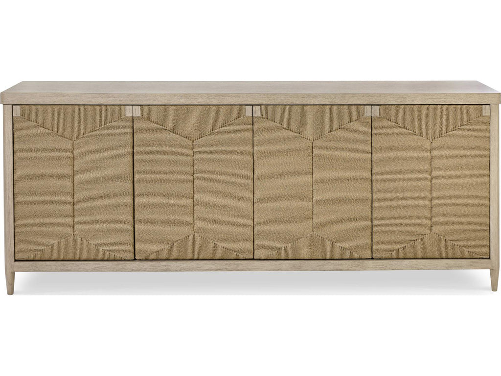 Curate Palmetto Four Door Credenza in Grey Wash Wood