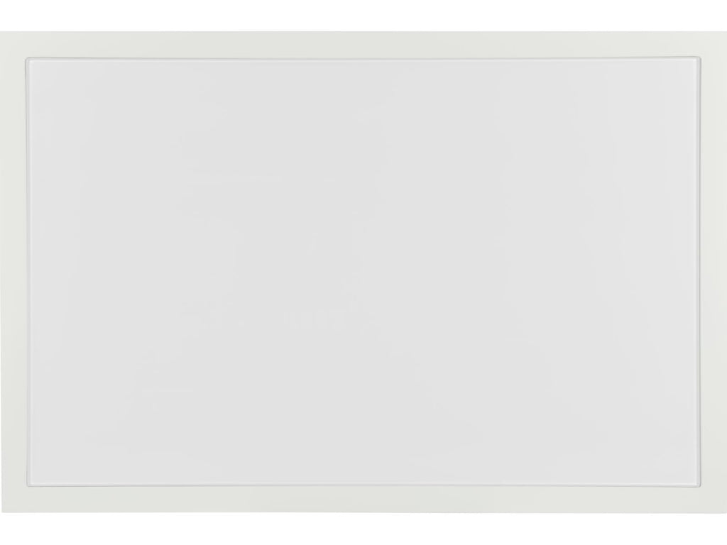 Sail Rectangular Coffee Table in White with Tempered Glass