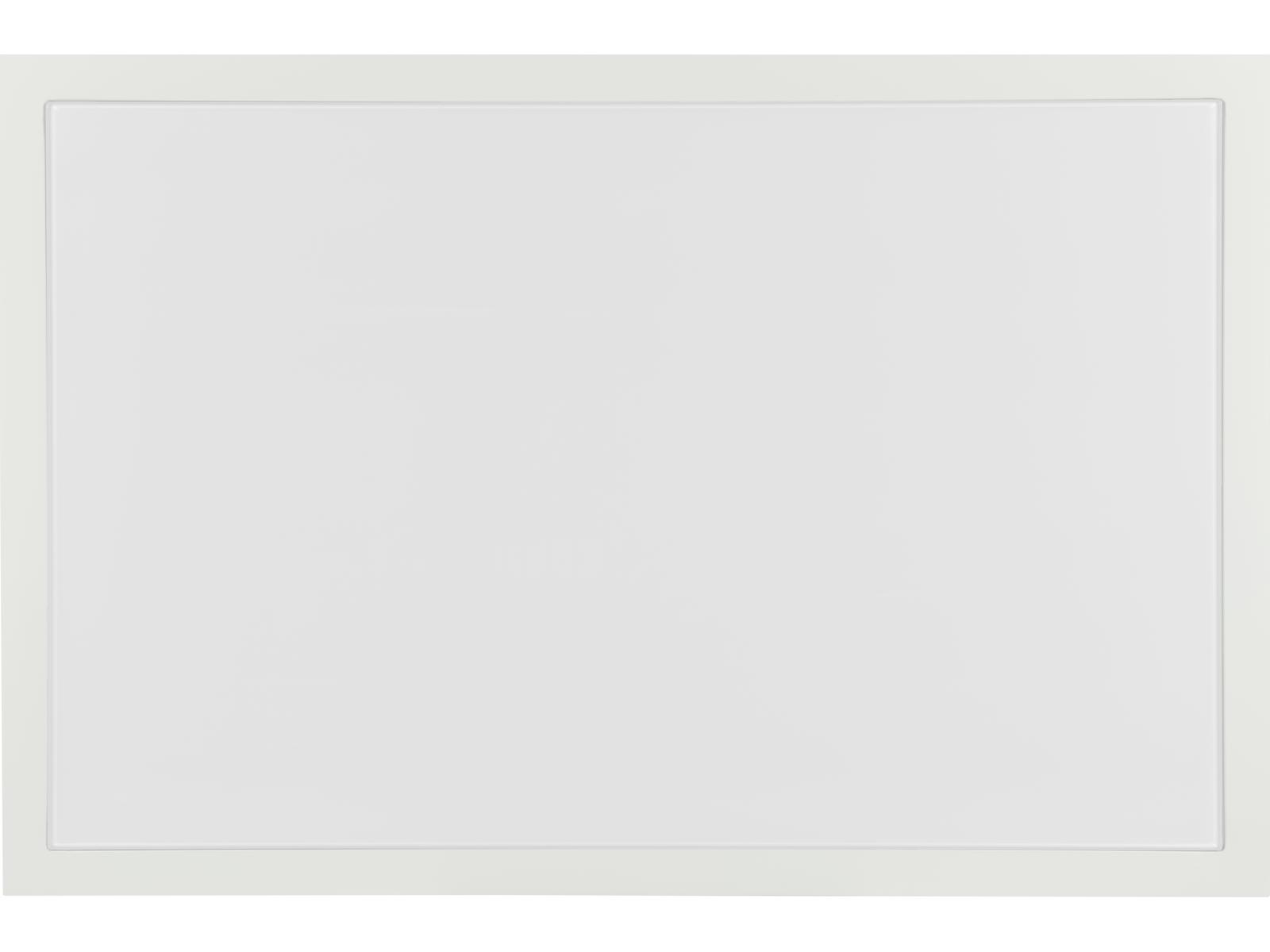 Sail Rectangular Coffee Table in White with Tempered Glass