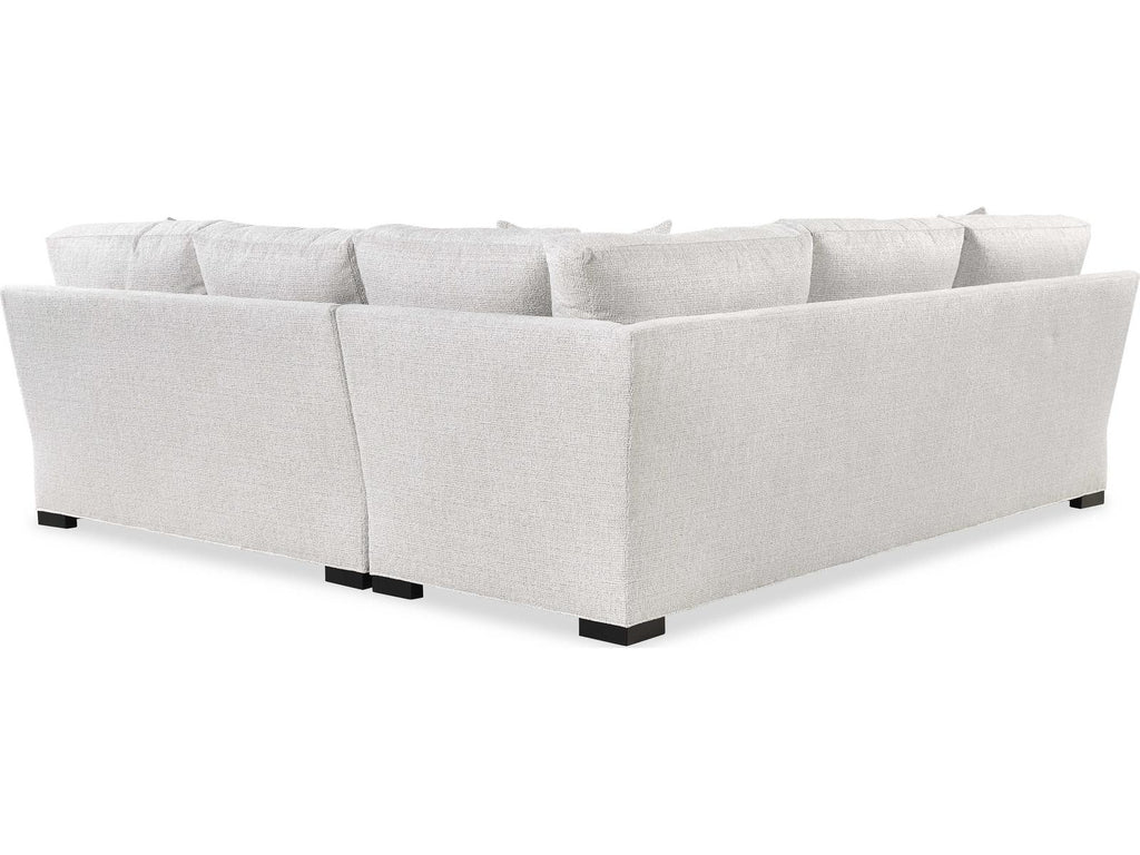 Cornerstone 2-Piece White Fabric Sectional Sofa