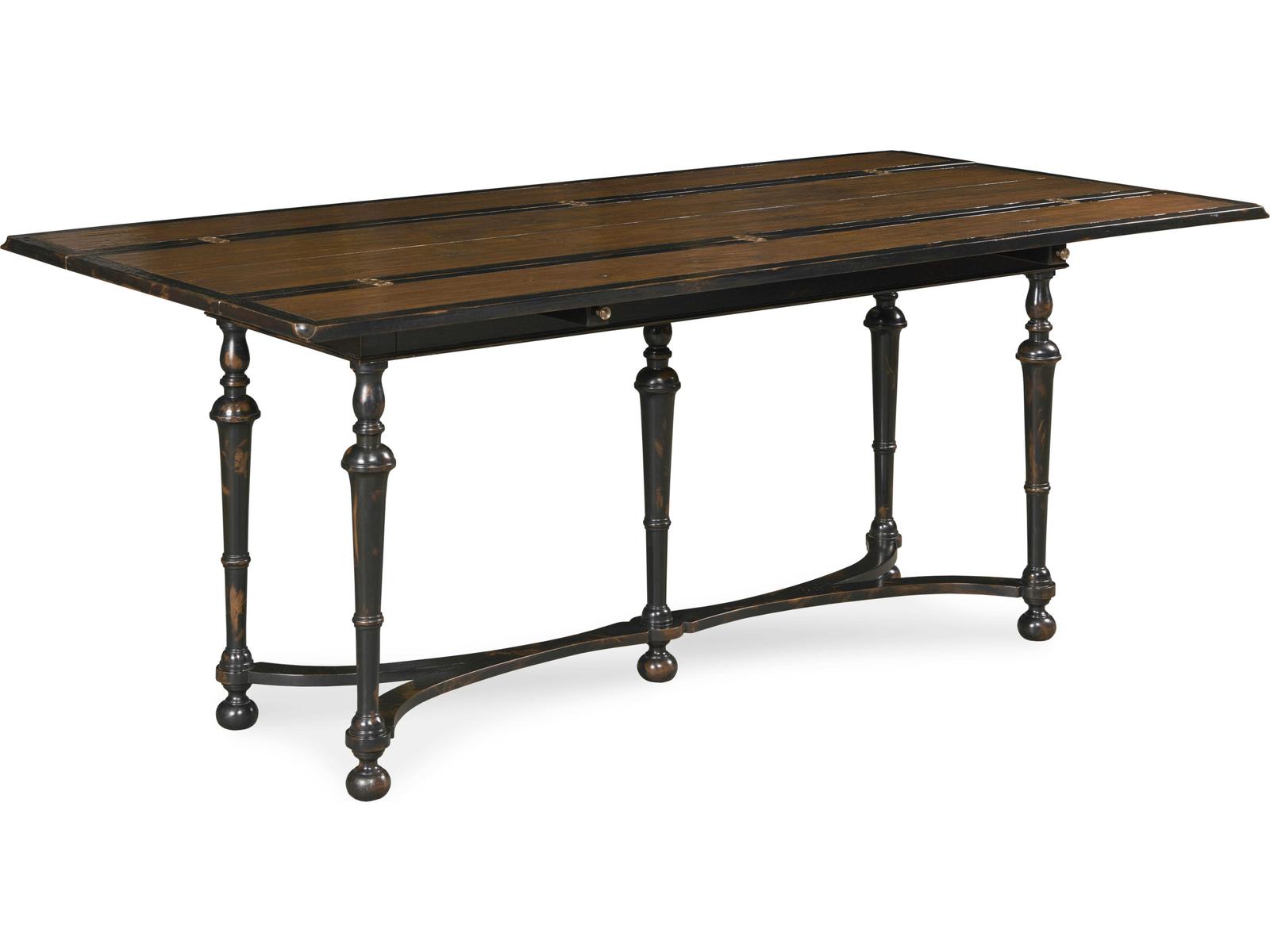 Winston Flip-top Console Table in Mahogany and Oak Veneer