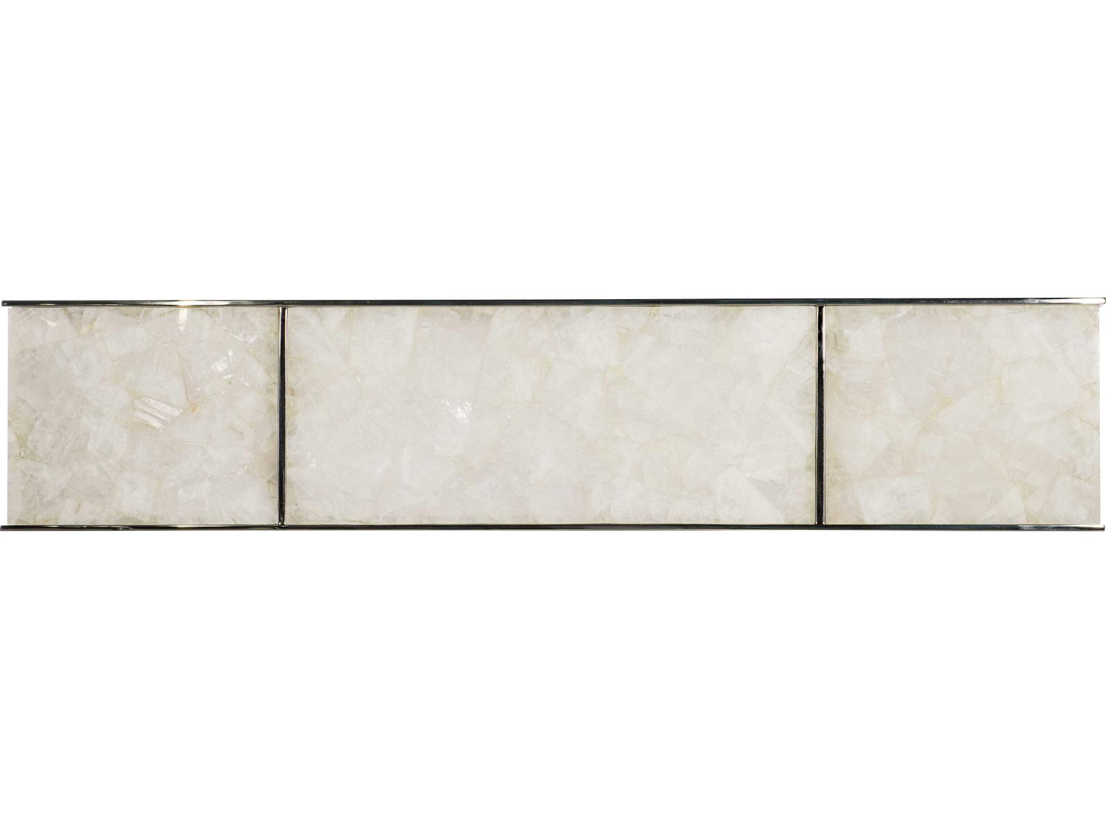 Samantha Glassy Quartz Rectangular Console Table