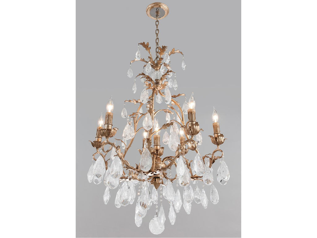 Corbett Lighting 6-Light Amadeus Chandelier in Stria Gold Leaf