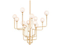 Corbett Lighting 12-Light Onyx Chandelier in Vintage Gold Leaf