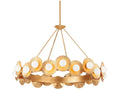 Corbett Lighting Emerald 22-Light Chandelier in Vintage Gold Leaf