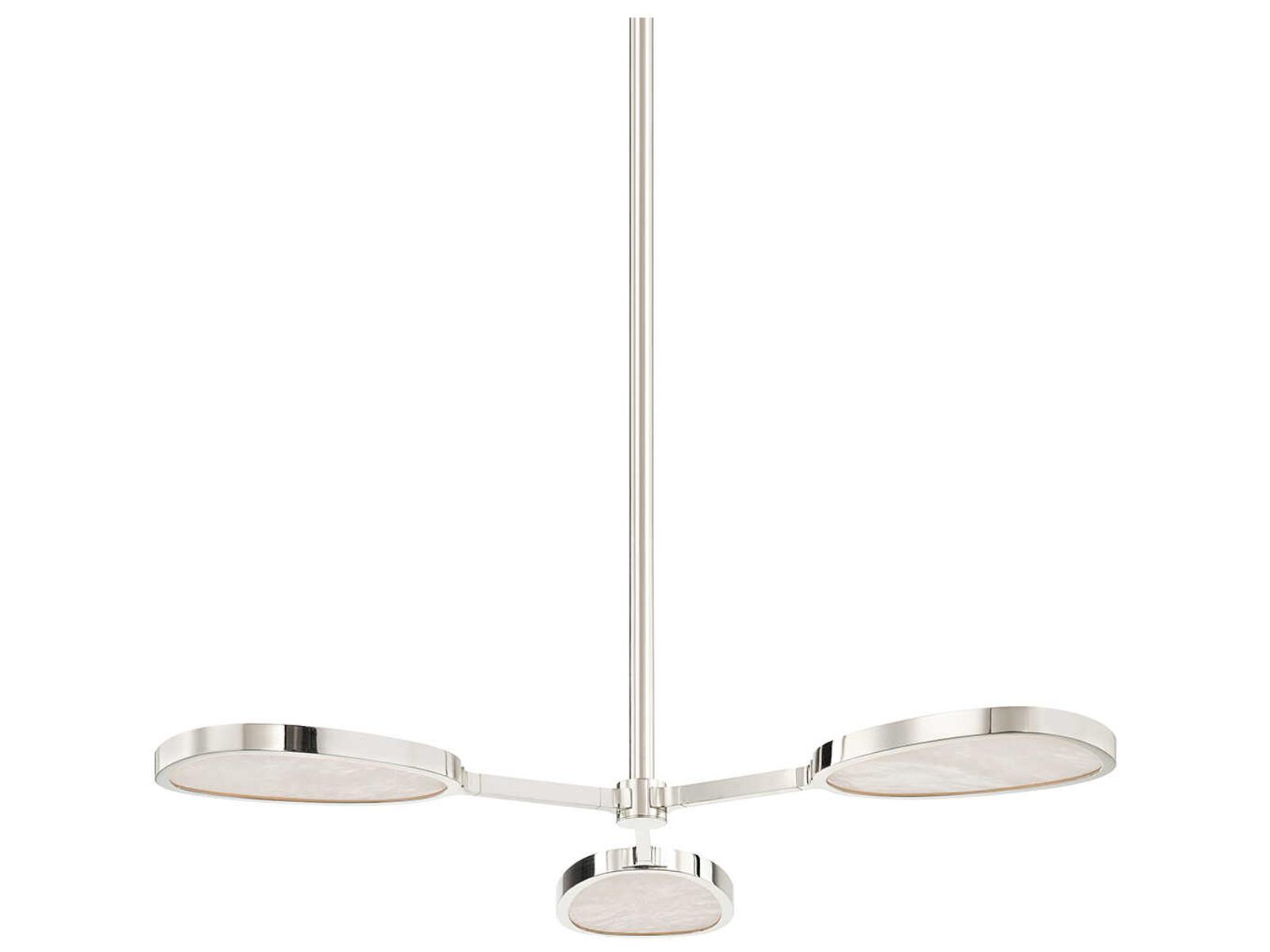 Corbett Lighting Patras 3-Light LED Chandelier in Burnished Nickel