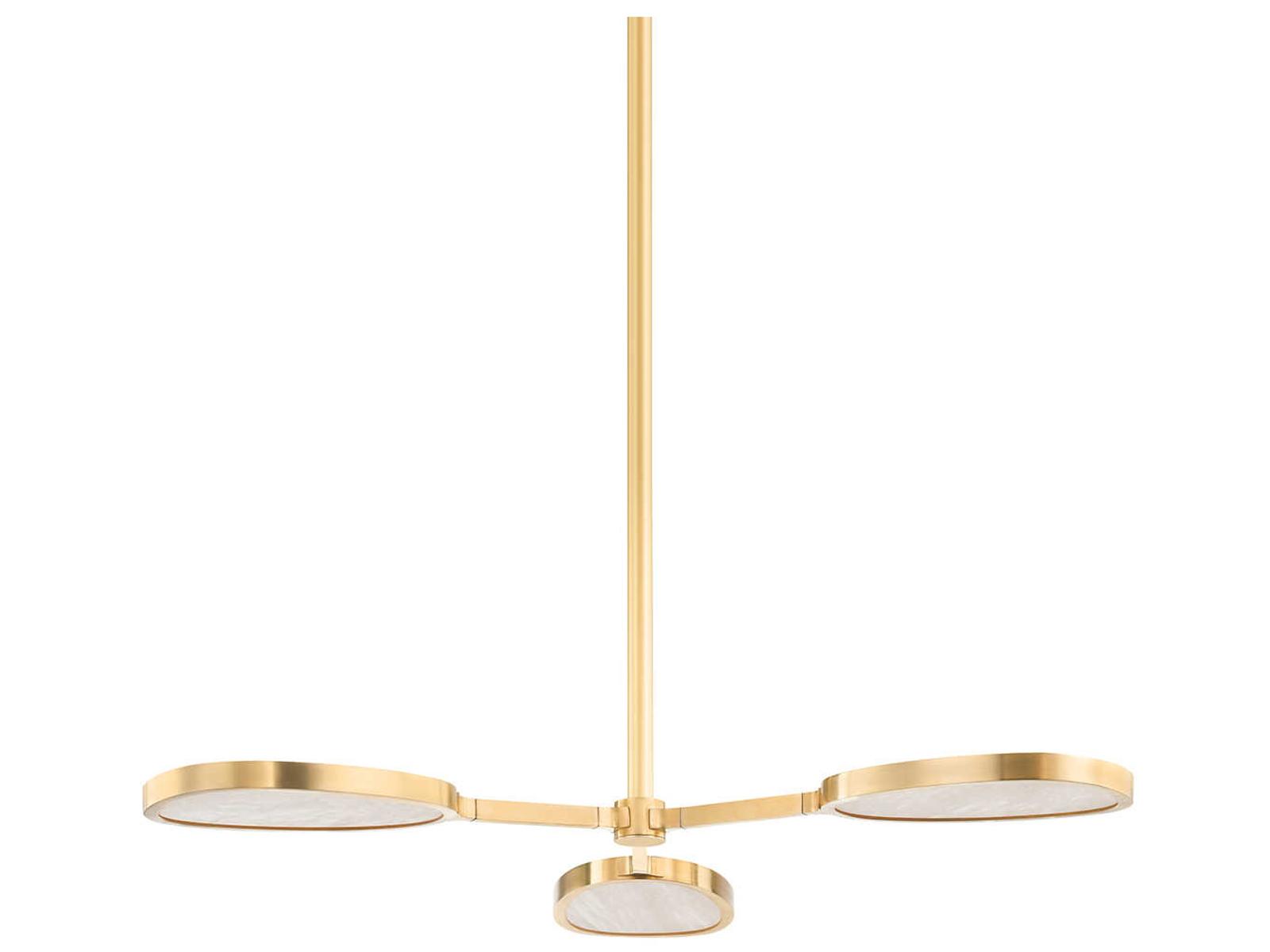 Corbett Lighting Beirut 3-Light Vintage Brass LED Chandelier
