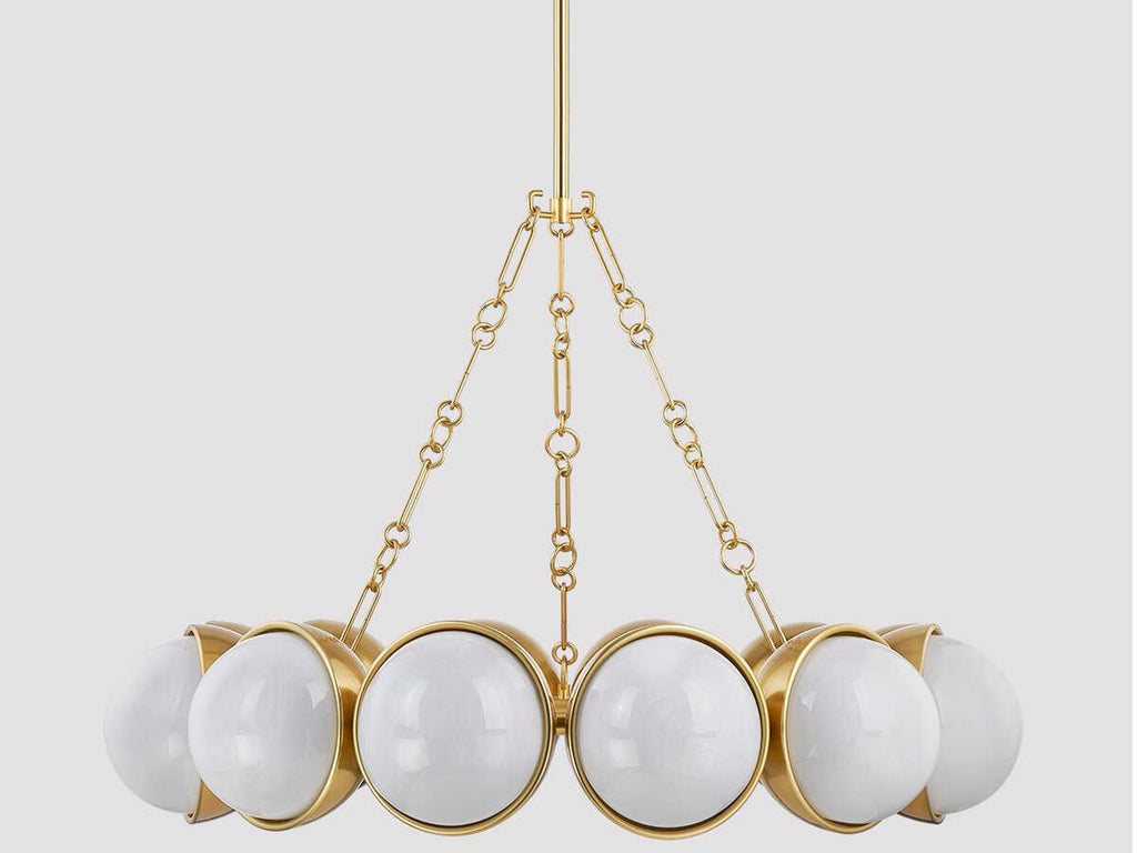 Corbett Lighting 12-Light Althea Chandelier in Vintage Polished Brass