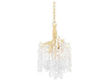 Corbett Lighting 5-Light Genoa Chandelier in Gold Leaf with Glass Drops