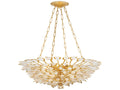 Corbett Lighting 8-Light Vittoria Chandelier in Gold Leaf