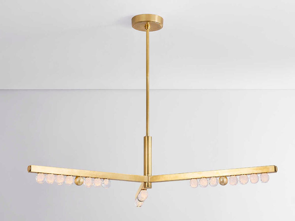 Corbett Lighting 3-Light Annecy LED Chandelier Vintage Brass