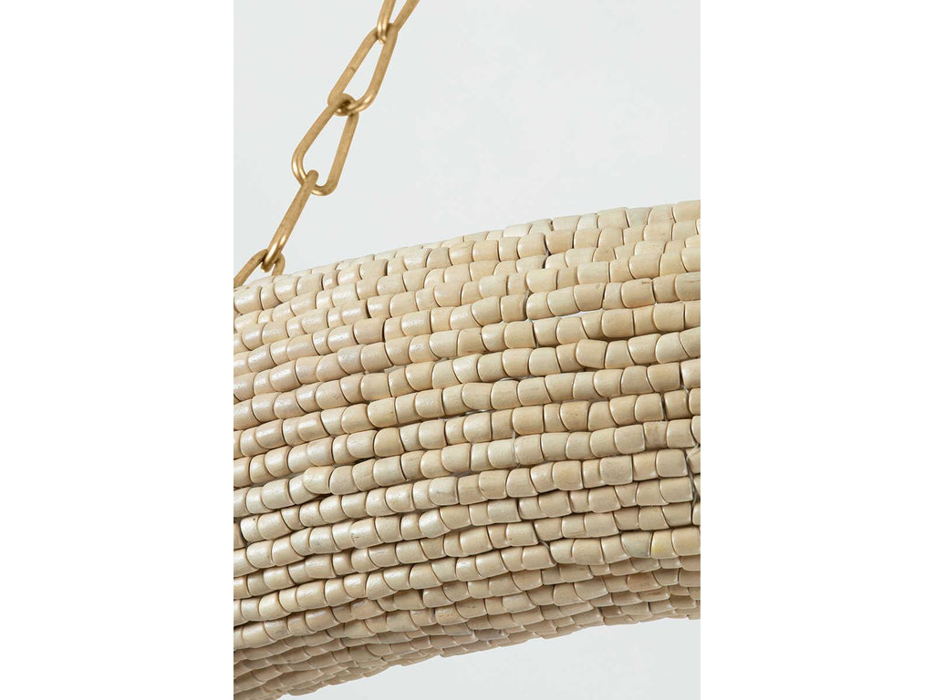 Corbett Lighting Lure 16-Light Chandelier in Vintage Gold Leaf with Wood Beads