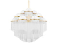 Corbett Lighting 12-Light Celestial Chandelier in Aged Brass