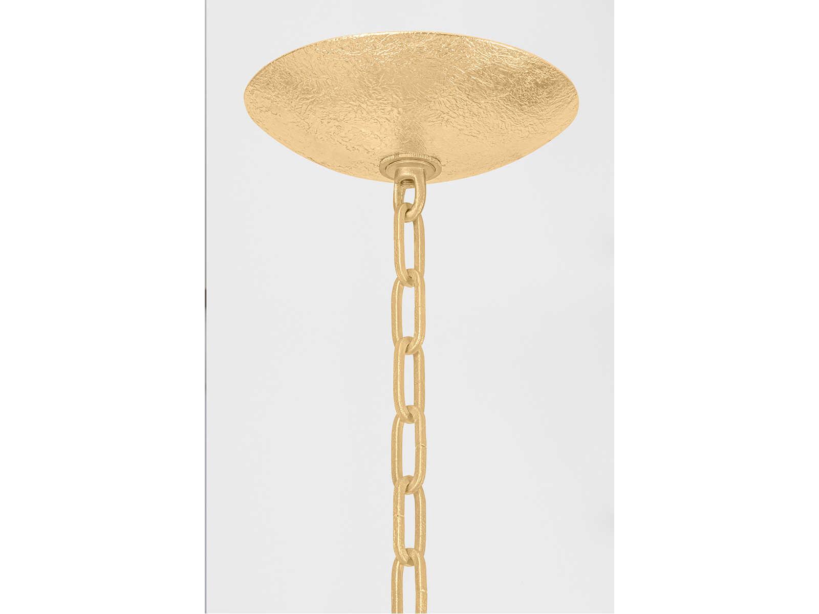 Corbett Lighting 20-Light Aveline Chandelier in Gold Leaf with Crystal