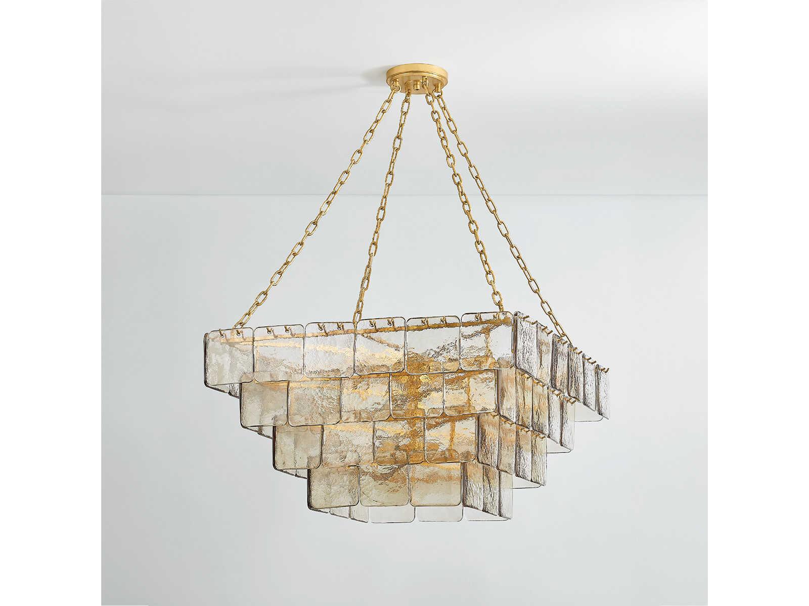 Corbett Lighting 17-Light Regal Chandelier in Vintage Gold Leaf