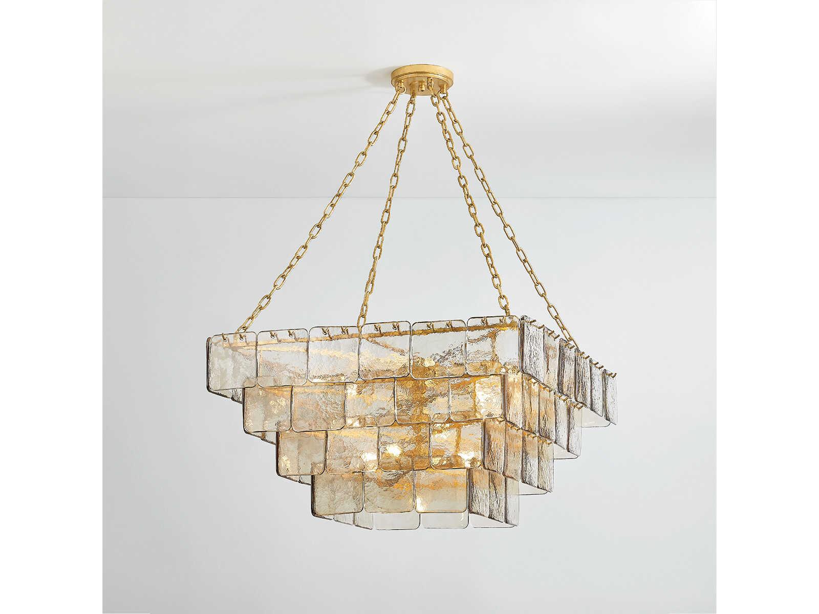 Corbett Lighting 17-Light Regal Chandelier in Vintage Gold Leaf