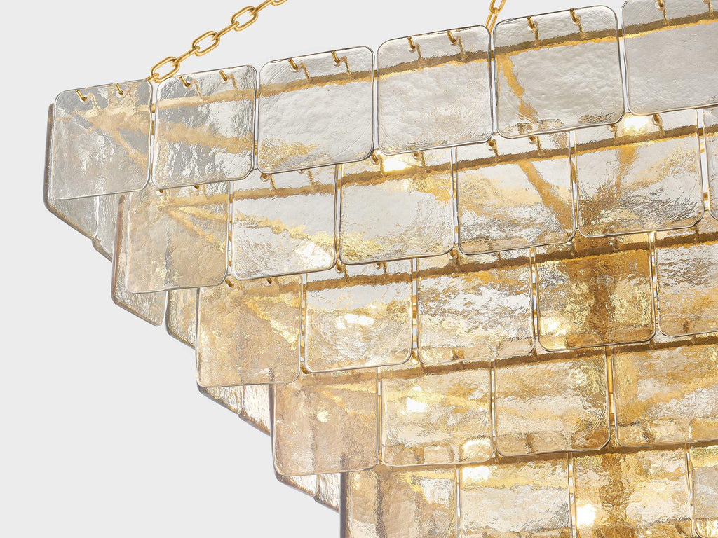 Corbett Lighting 29-Light Regal Chandelier in Vintage Gold Leaf