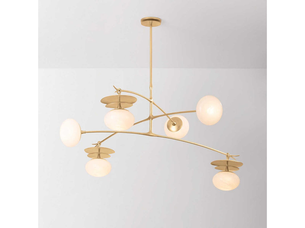 Corbett Lighting Ceylon 6-Light Pendant Light in Vintage Gold Leaf